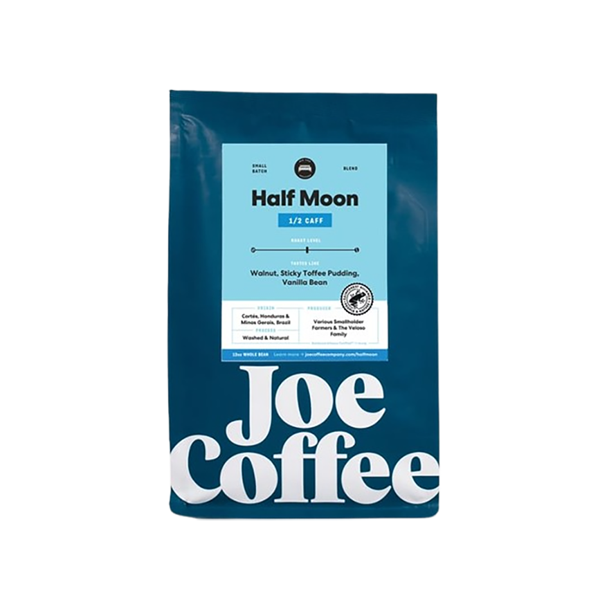 Half Moon Half Caff 12 oz Smooth Specialty Coffee Blend