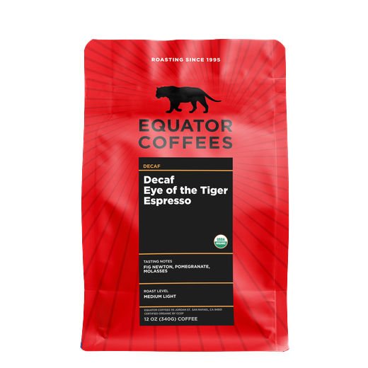 Decaf Eye Of The Tiger 12 oz Fresh Roasted Decaf Beans