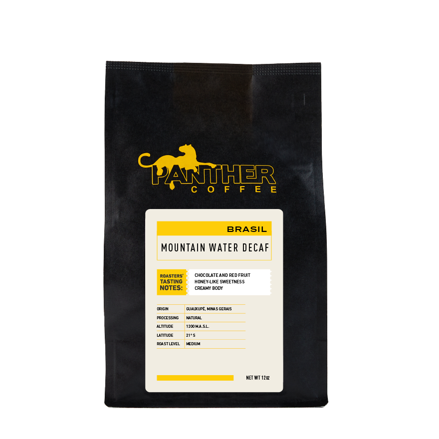 Decaf Mountain Water Brazil 12 oz Fresh Roasted Decaf Beans