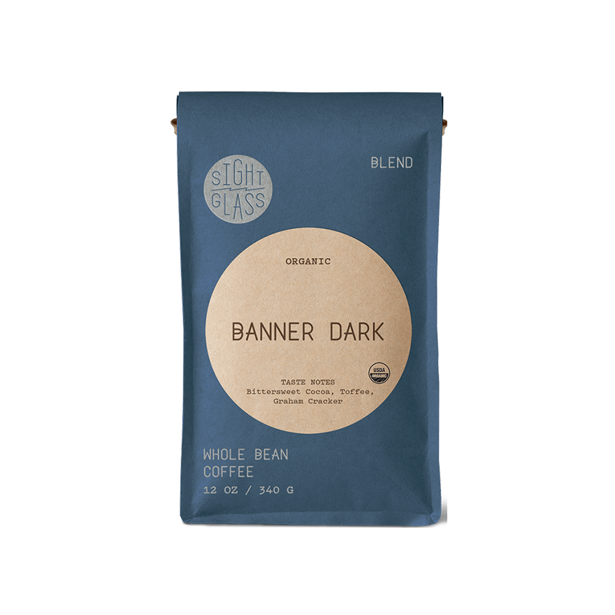 Organic Banner Dark 12 oz Smooth Specialty Coffee Blend