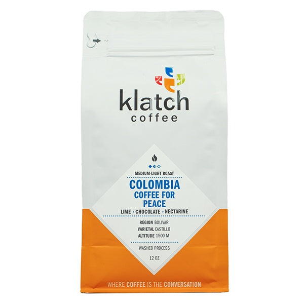 Colombia Coffee for Peace 12 oz Smooth Craft Coffee Beans