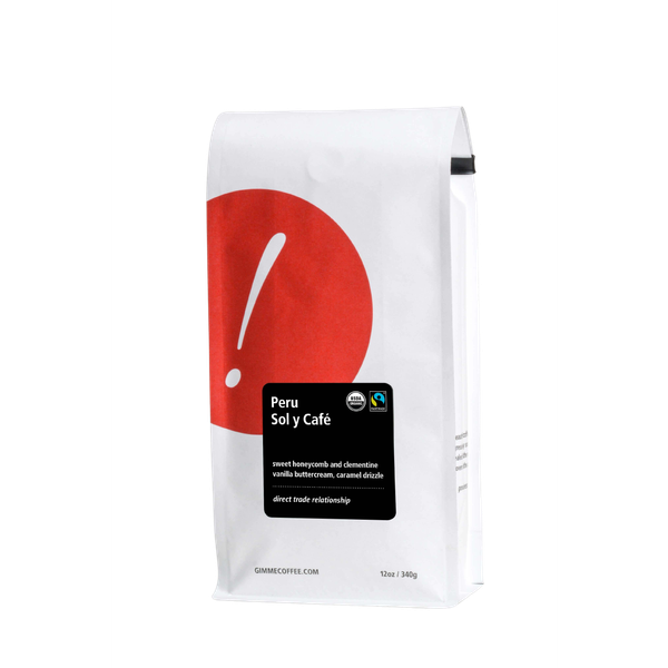 Peru Sol Y Cafe Fairtrade Organic 2 lb Smooth Craft Coffee Beans