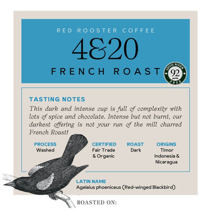 Organic 4&20 French Roast Smooth Specialty Coffee Blend