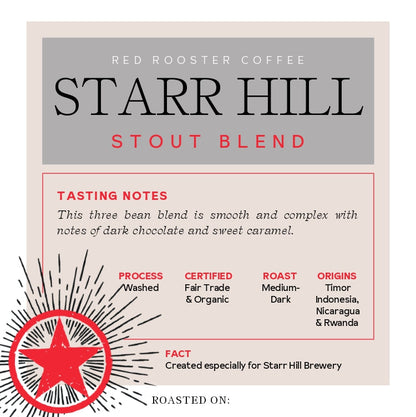 Organic Starr Hill Stout Blend Smooth Specialty Coffee Blend