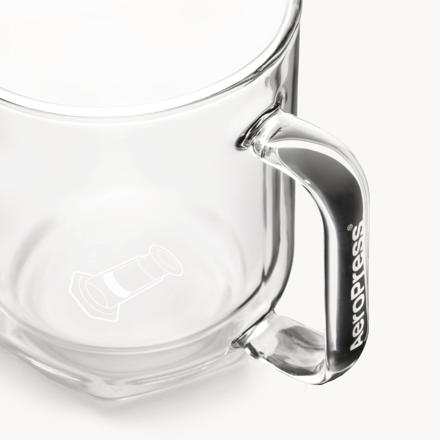 AeroPress Double Wall Glass Coffee Mug - 2 Pack Everyday Coffee Mug Accessory