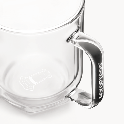 AeroPress Double Wall Glass Coffee Mug - 2 Pack Everyday Coffee Mug Accessory