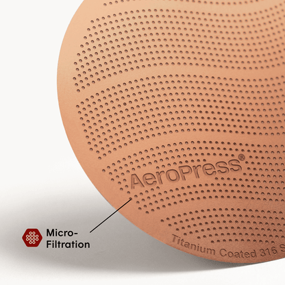 AeroPress Gold Tone Filter - Standard Compact Coffee Press Brewer
