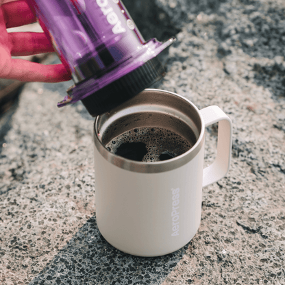 AeroPress Travel Coffee Mug - Stainless Steel Everyday Coffee Mug Accessory