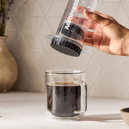 AeroPress Coffee Maker - Clear & Colors Crystal Clear Coffee Brewer