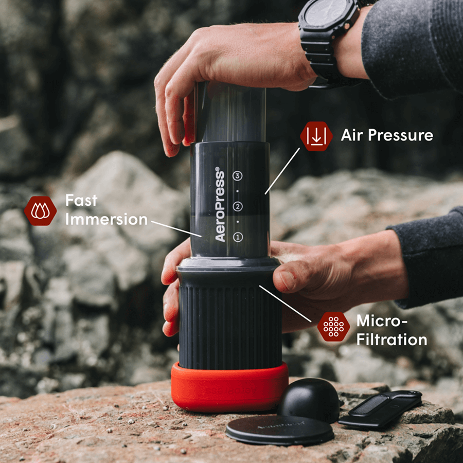 AeroPress Coffee Maker - Go Compact Coffee Press Brewer