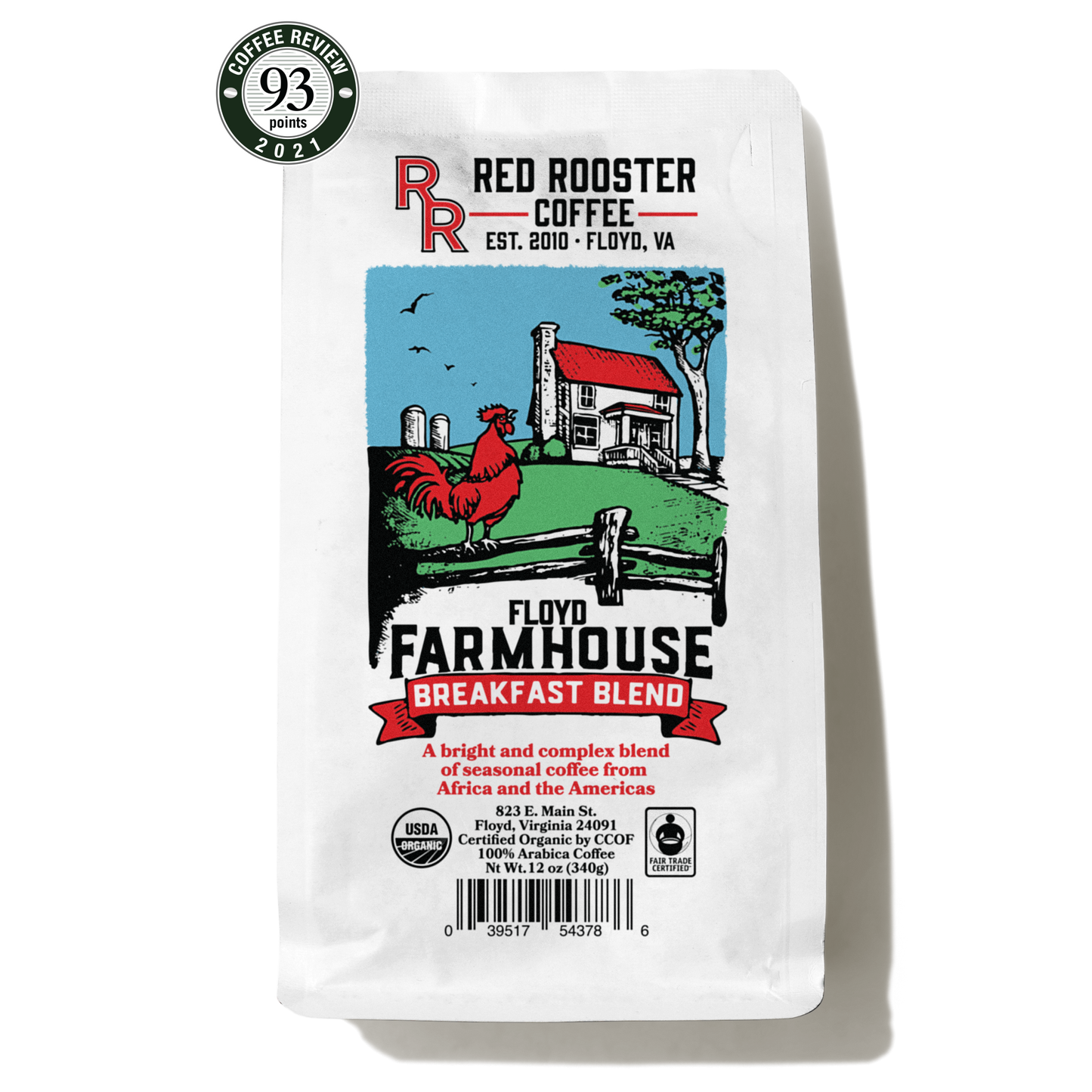 Organic Floyd Farmhouse Breakfast Blend Smooth Specialty Coffee Blend
