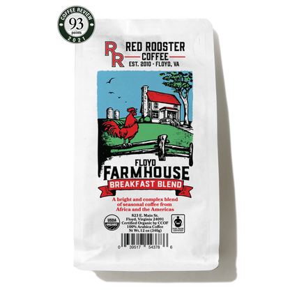 Organic Floyd Farmhouse Breakfast Blend Smooth Specialty Coffee Blend