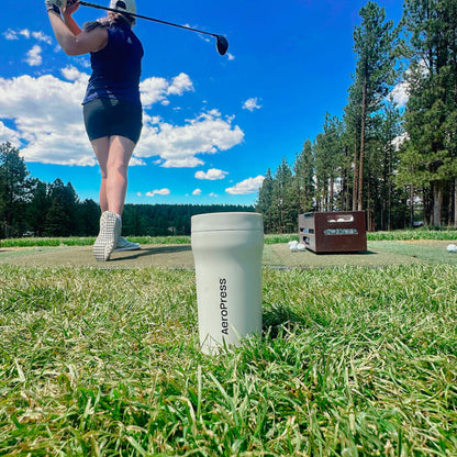 AeroPress Travel Coffee Tumbler - Stainless Steel Everyday Coffee Mug Accessory