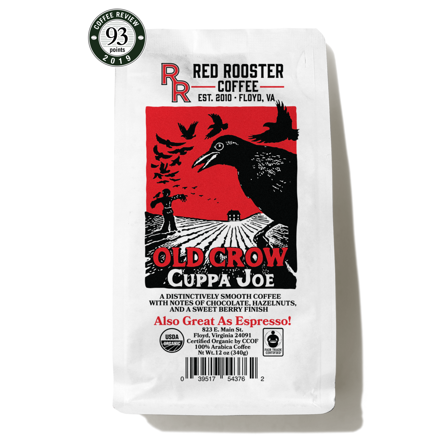 Organic Old Crow Cuppa Joe Rich Espresso Roast Coffee