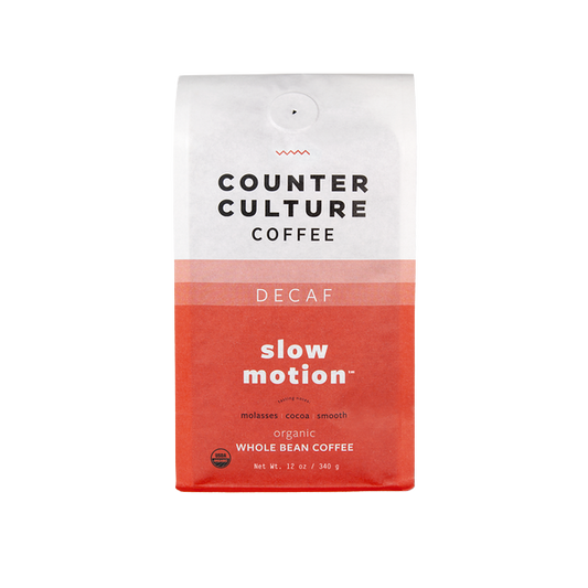 Slow Motion - Decaf 12 oz Rich Espresso Roast Coffee