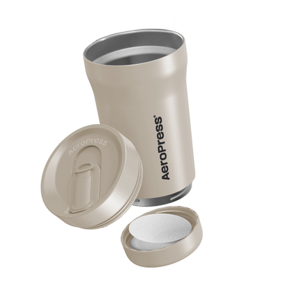 AeroPress Travel Coffee Tumbler - Stainless Steel Everyday Coffee Mug Accessory