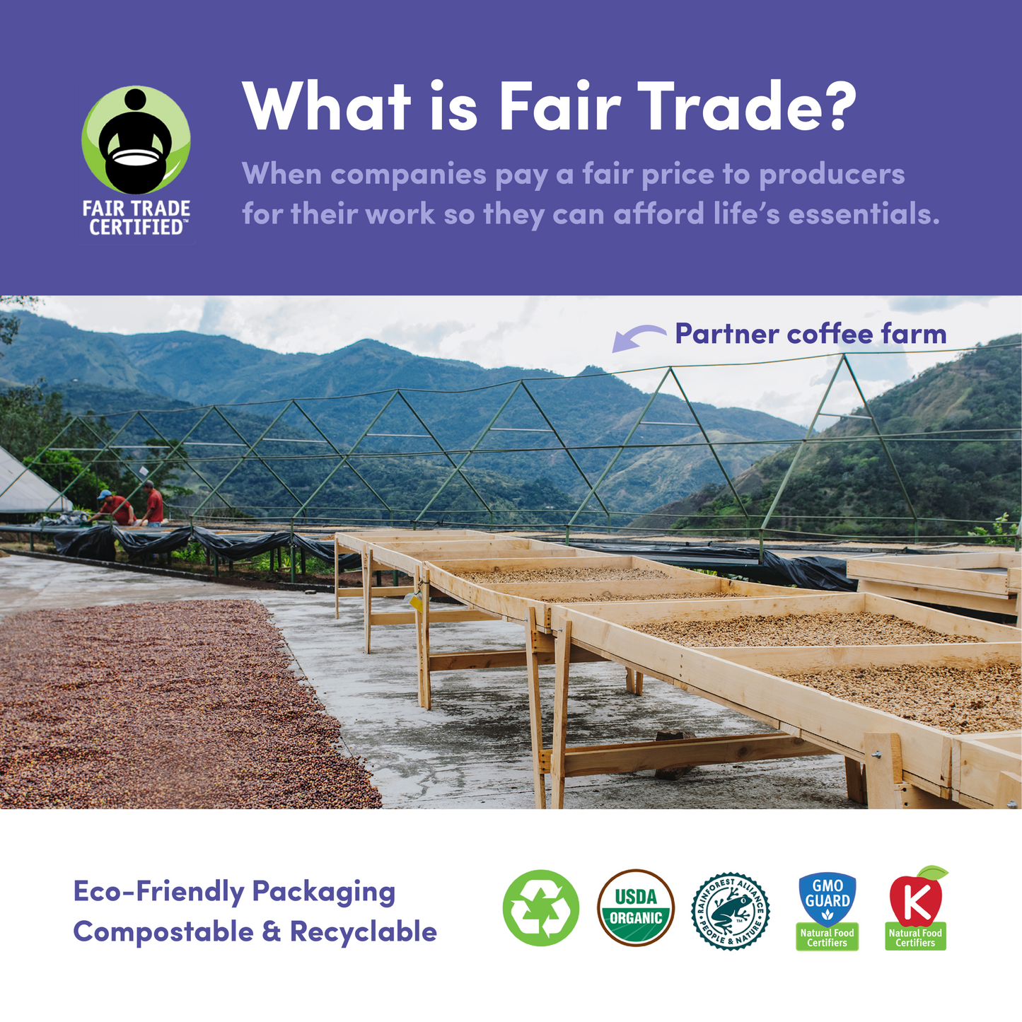 Downtown Blend Organic & Fair Trade Rich Espresso Roast Coffee
