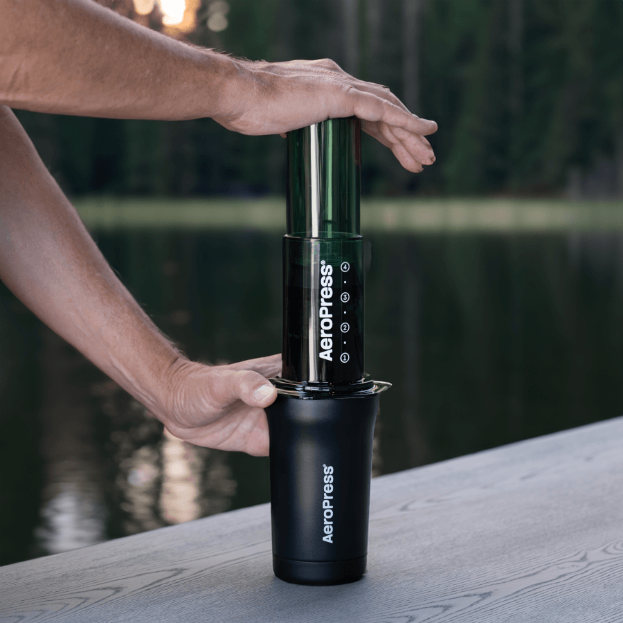 AeroPress Travel Coffee Tumbler - Stainless Steel Everyday Coffee Mug Accessory