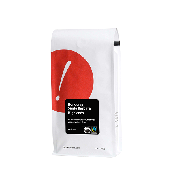 Honduras Santa Barbara Highlands Dark Org FT 12 oz Smooth Craft Coffee Beans