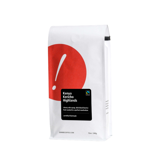 Kenya Kericho Highlands Fairtrade Dark Roast 12 oz Smooth Craft Coffee Beans